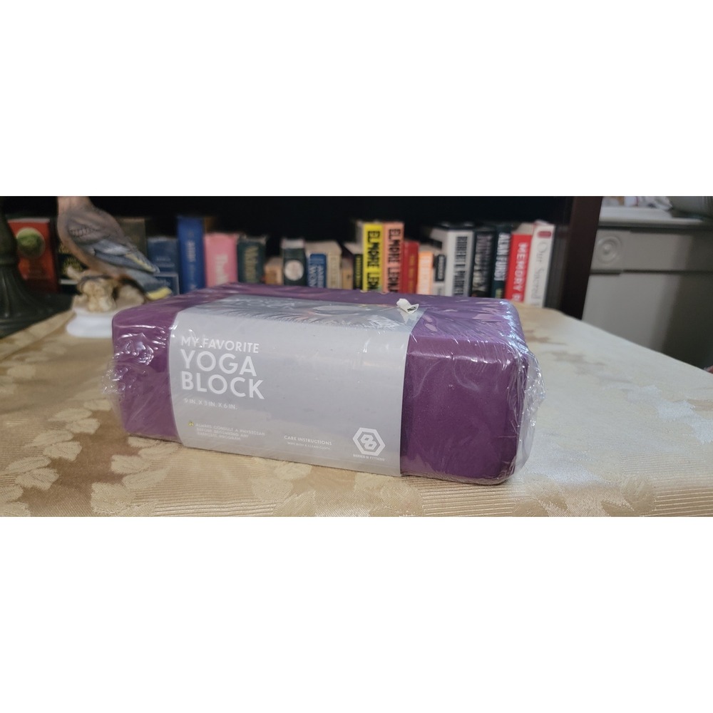 My Favorite Yoga Block Purple 9x3x6 New